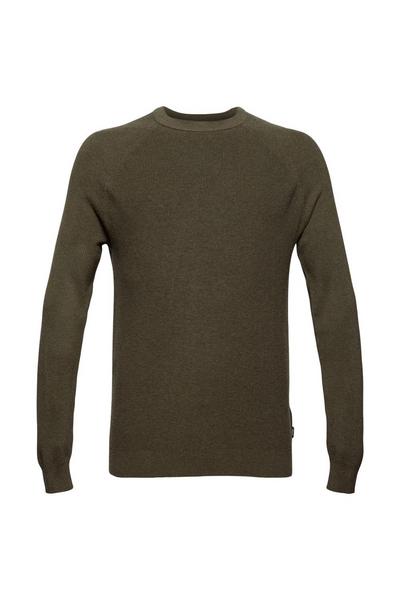 Rippstrick-Pullover aus 100% Baumwolle