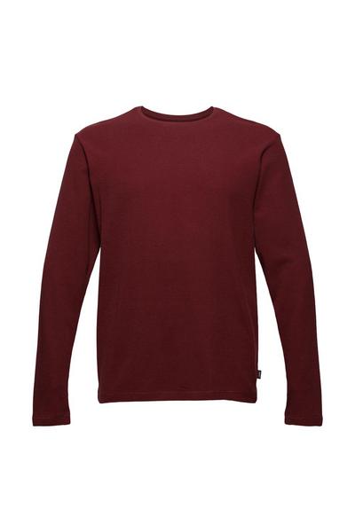 Longsleeve mit kleiner Waffel-Struktur
