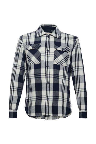 Kariertes Overshirt aus Bio-Baumwolle