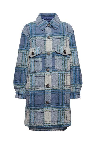 check shacket - C402/NAVY 3