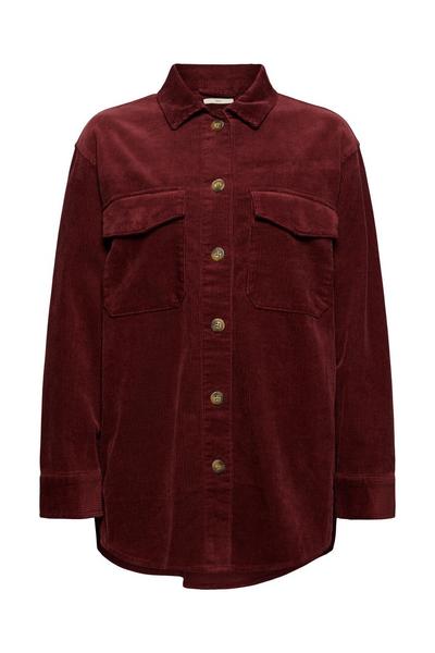 COO shacket - C620/GARNET RED