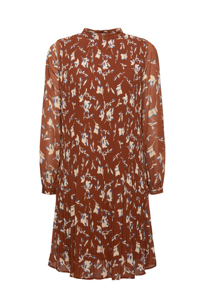 Recycelt: Plisseekleid mit Print
