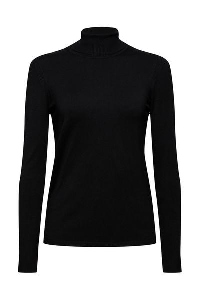 Basic Rollkragen-Pullover, LENZING™ ECOVERO™