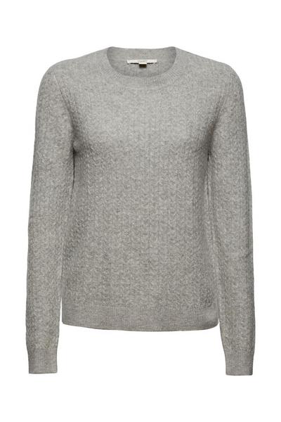 Mit Wolle: Pullover mit Zopstrickmuster