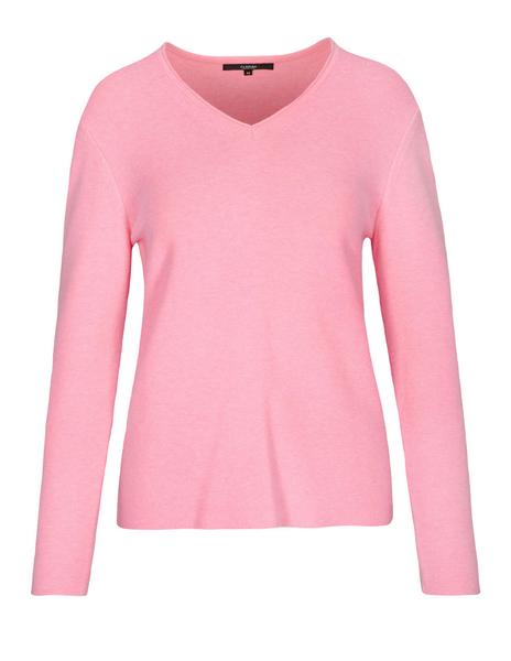 (S)NOS V-Pullover, Gots,1/1Arm - 418/418 PINK MEL.