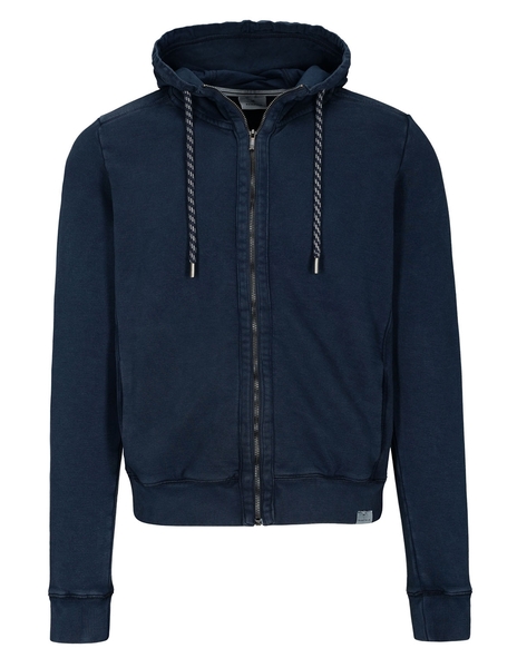 Hoodie Sweat Cardigan - 606/BLUE NAVY