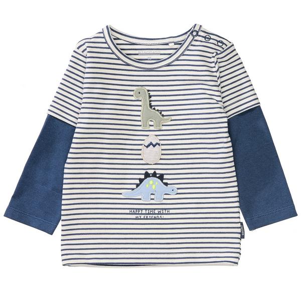 Kn.-Shirt - 619/WASHED BLUE STR.