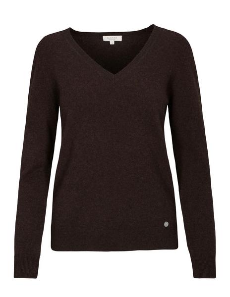 (S)NOS V-Pullover, 1/1 Arm,uni - 705/705 SCHOKO ME