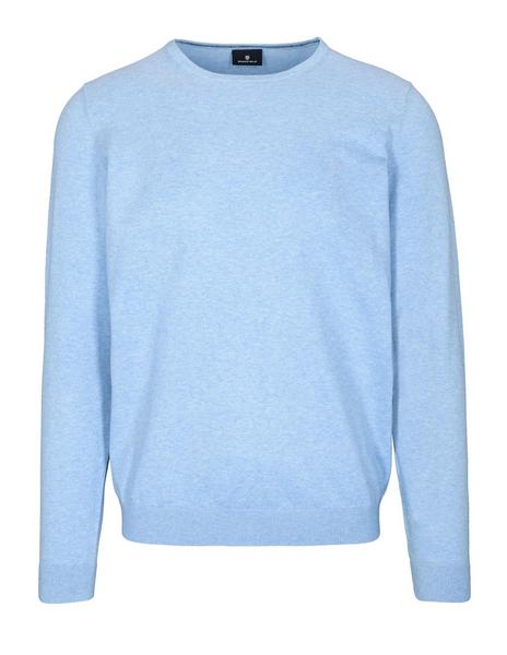 (S) NOS Rdh.-Pullover - 604/604 LIGHT BLUE MEL.