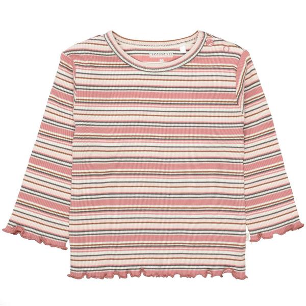 Langarmshirt  im Ripp-Design