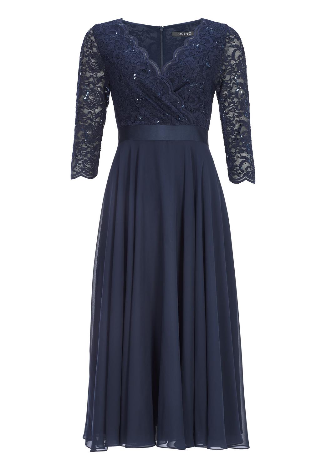 Cocktailkleid aus Material-Mix female