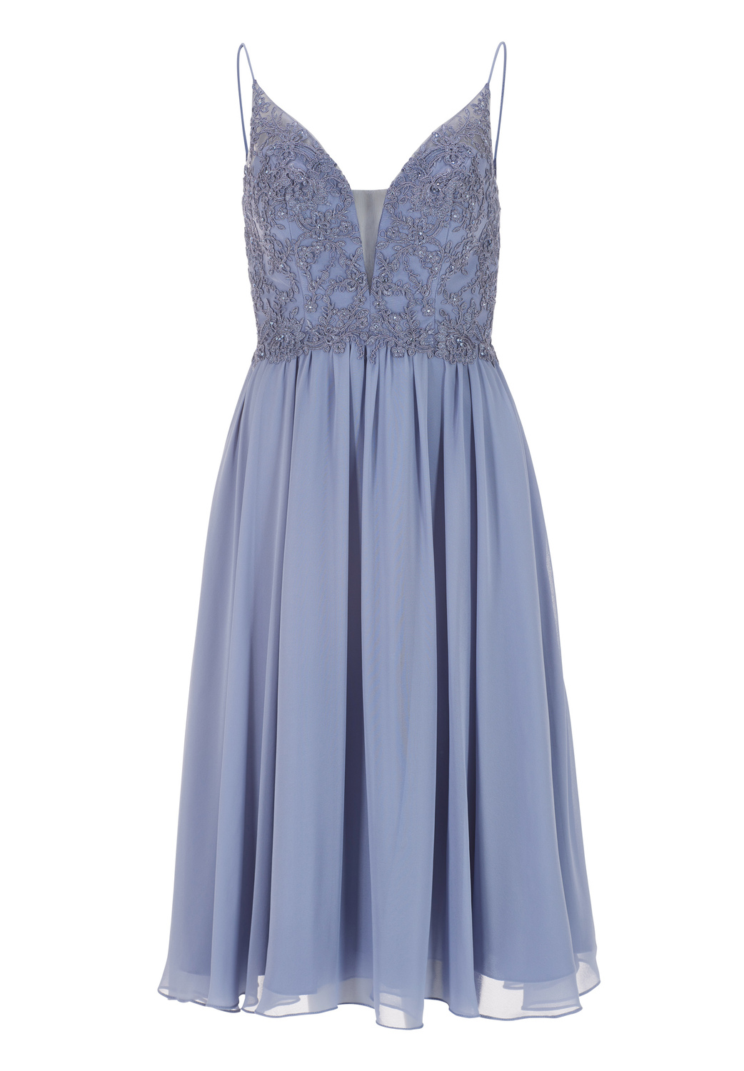 Chiffonkleid mit floraler Spitzenst female