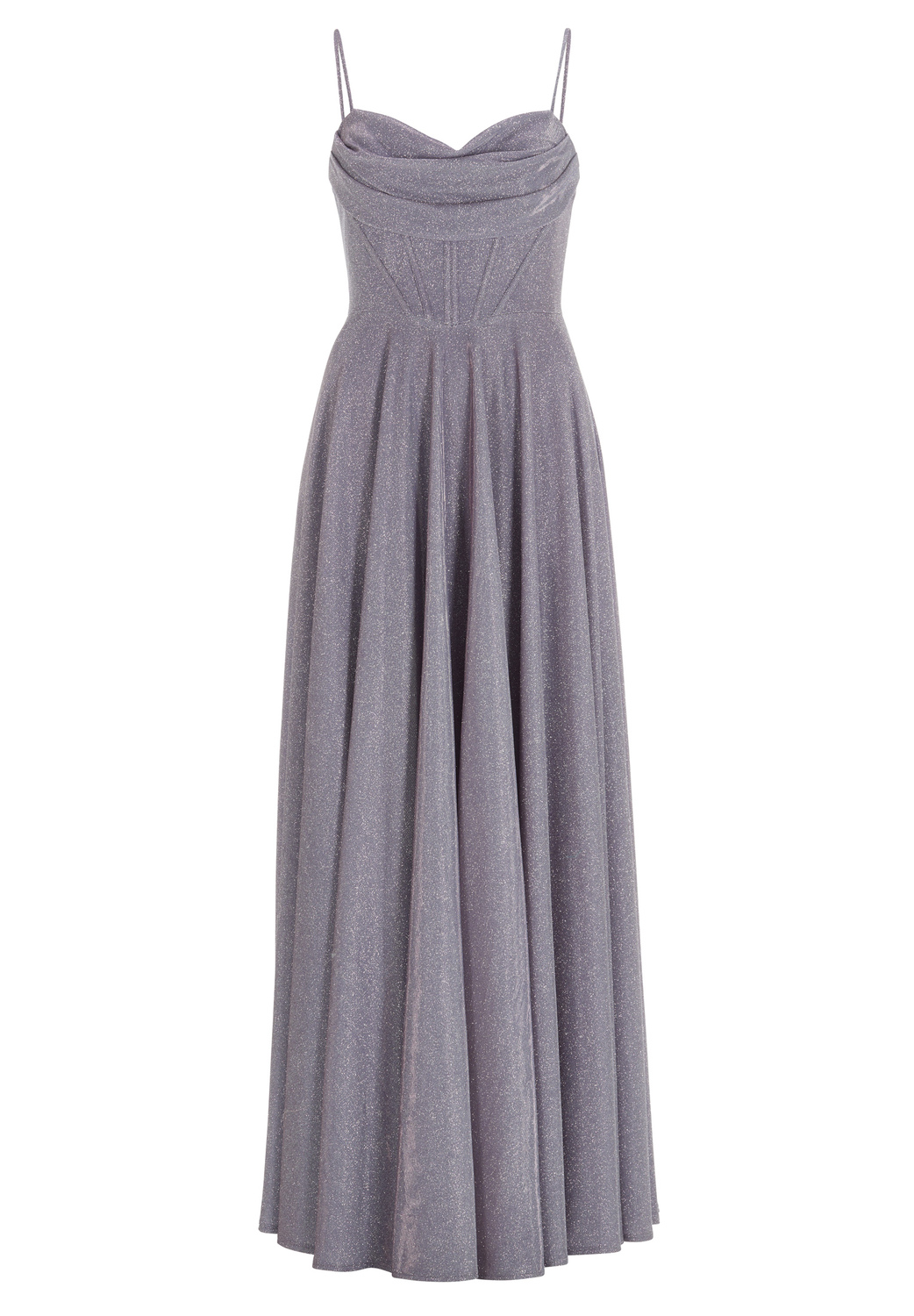 Schimmerndes Abendkleid mit Drapier female