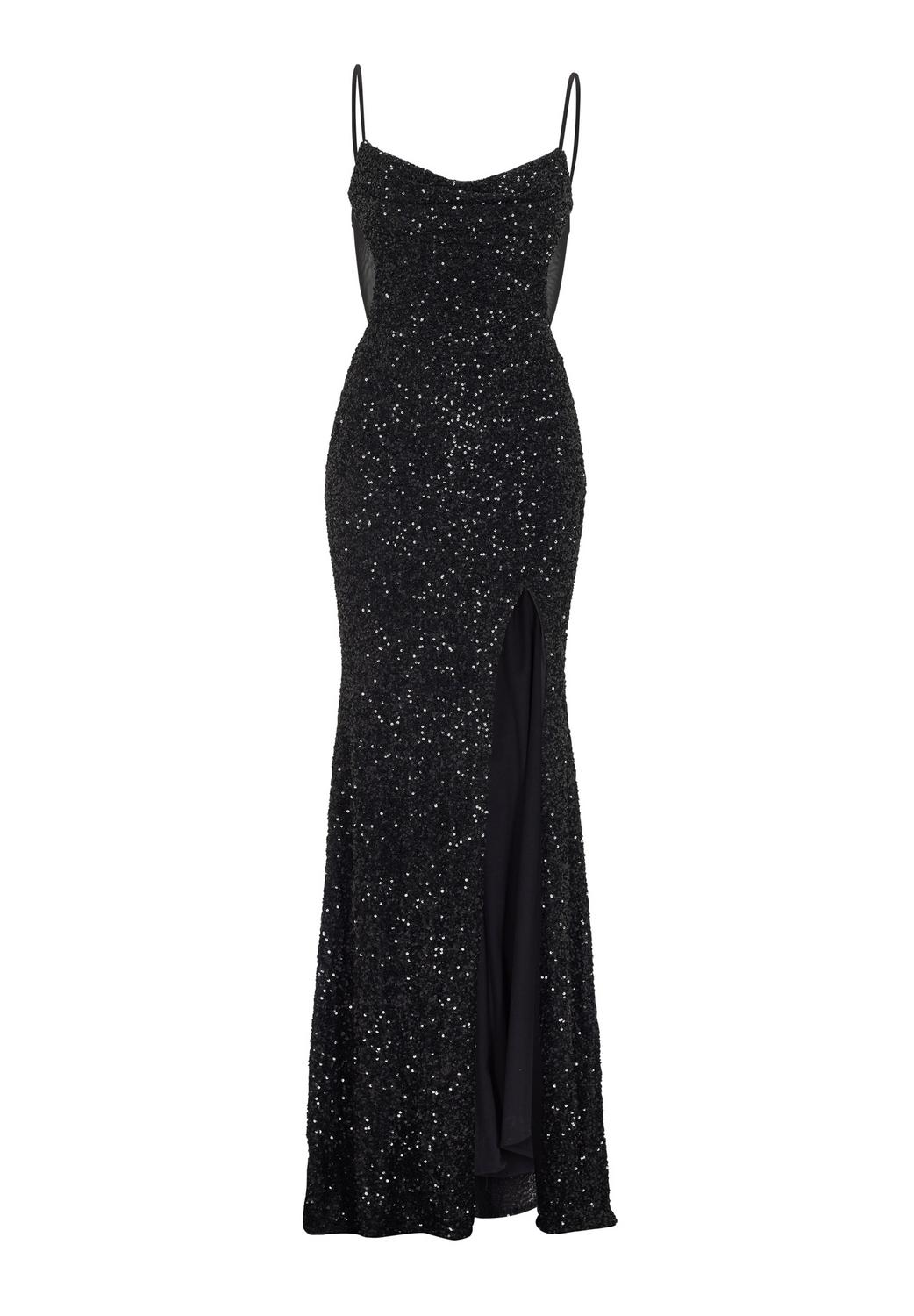 Slipdress mit transparenter Rückenp female