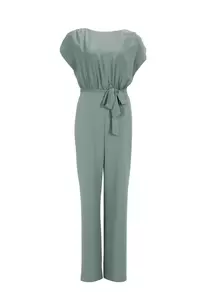 Jumpsuit aus Material-Mix