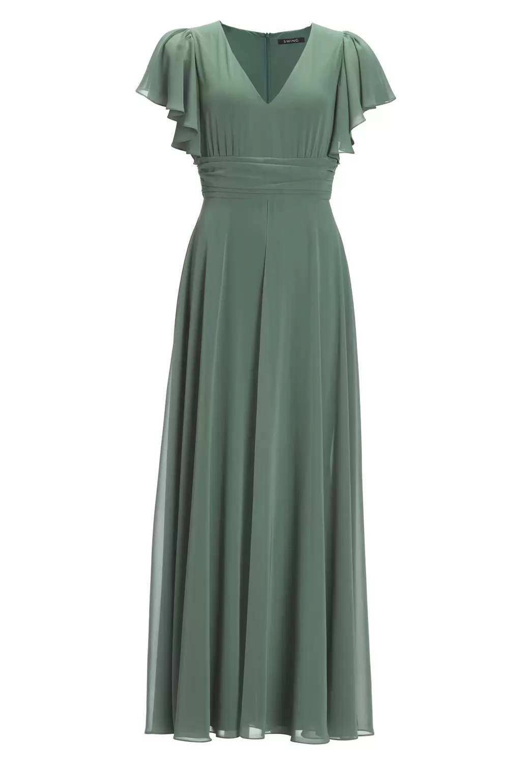 Chiffon Jumpsuit mit Überrock und V female