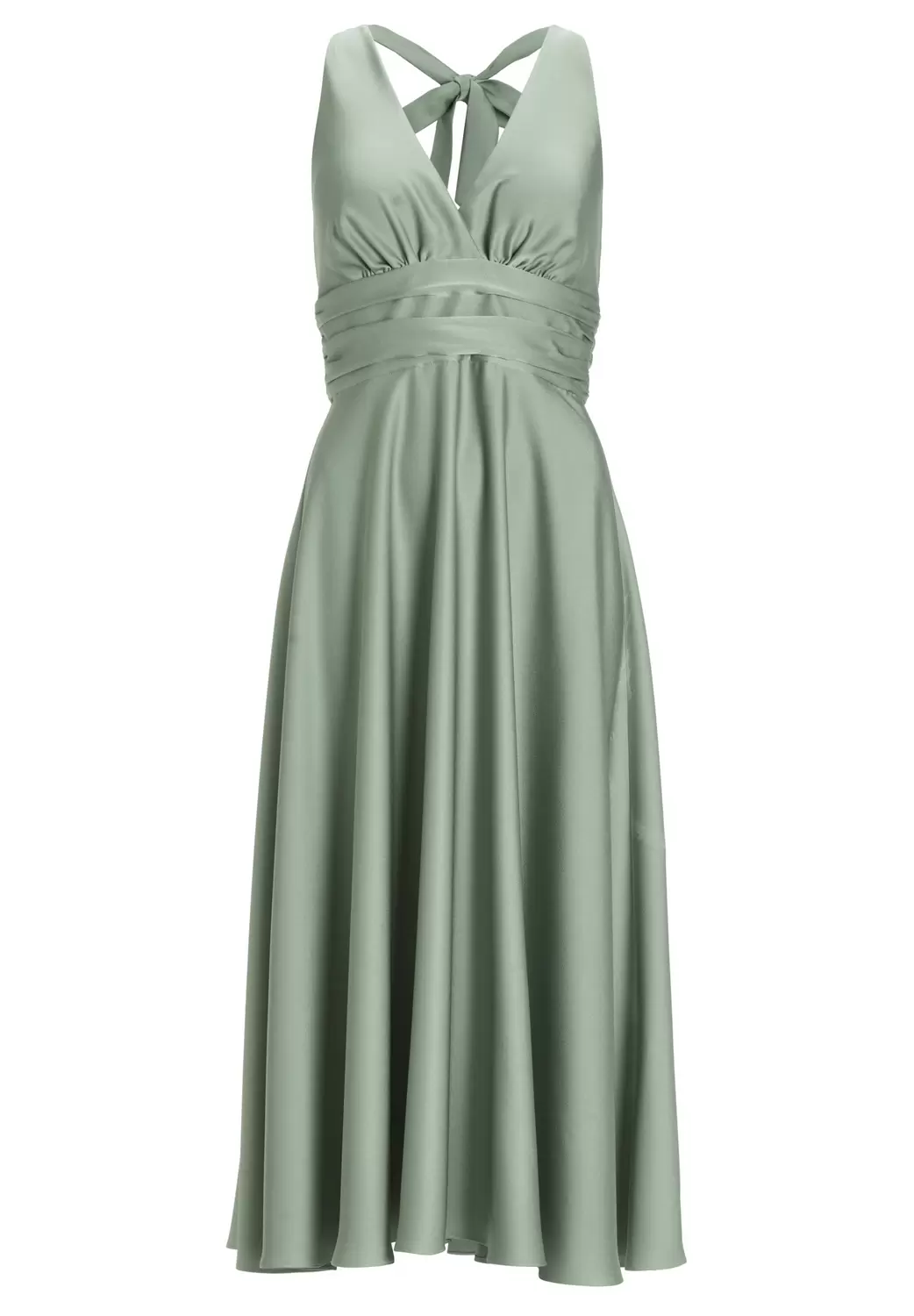 Neckholder Kleid aus Satin