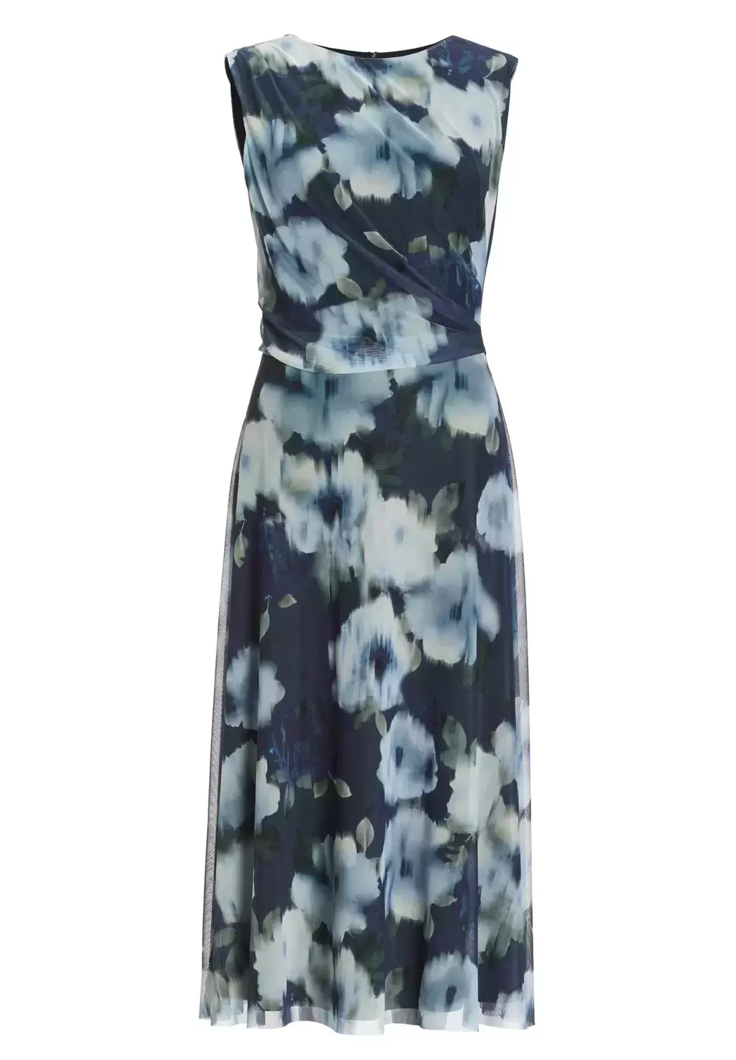 Midi Kleid aus weichem Mesh mit Ika female