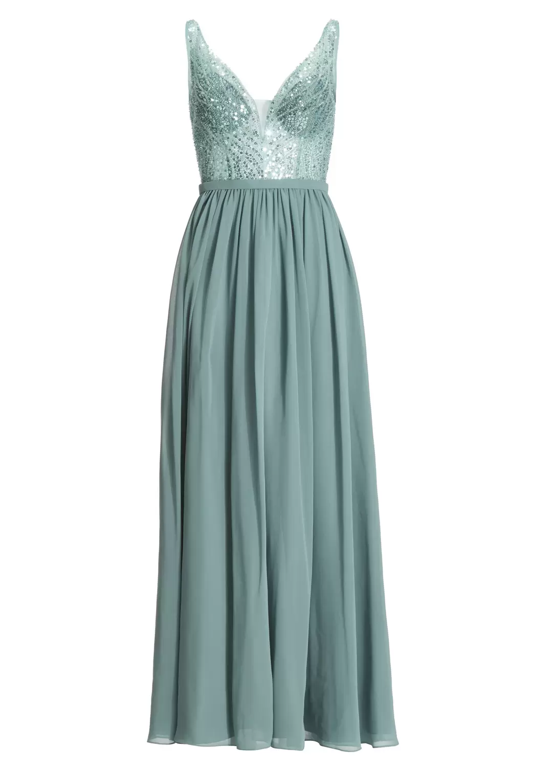 Abendkleid mit Chiffonrock und Stic female