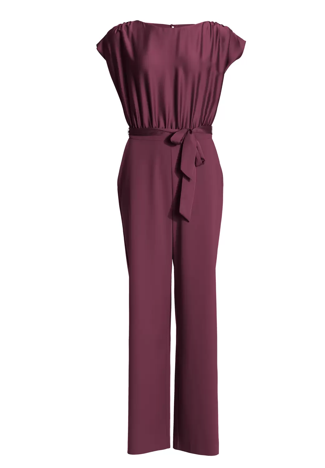 Jumpsuit aus Material-Mix