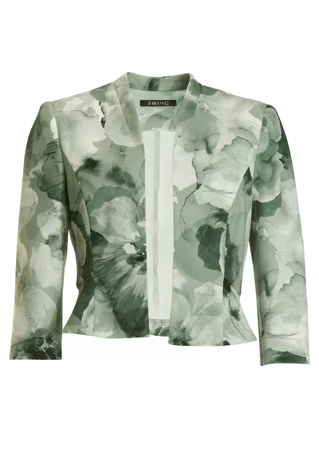 Taillierte Jacke aus bedrucktem Scu female