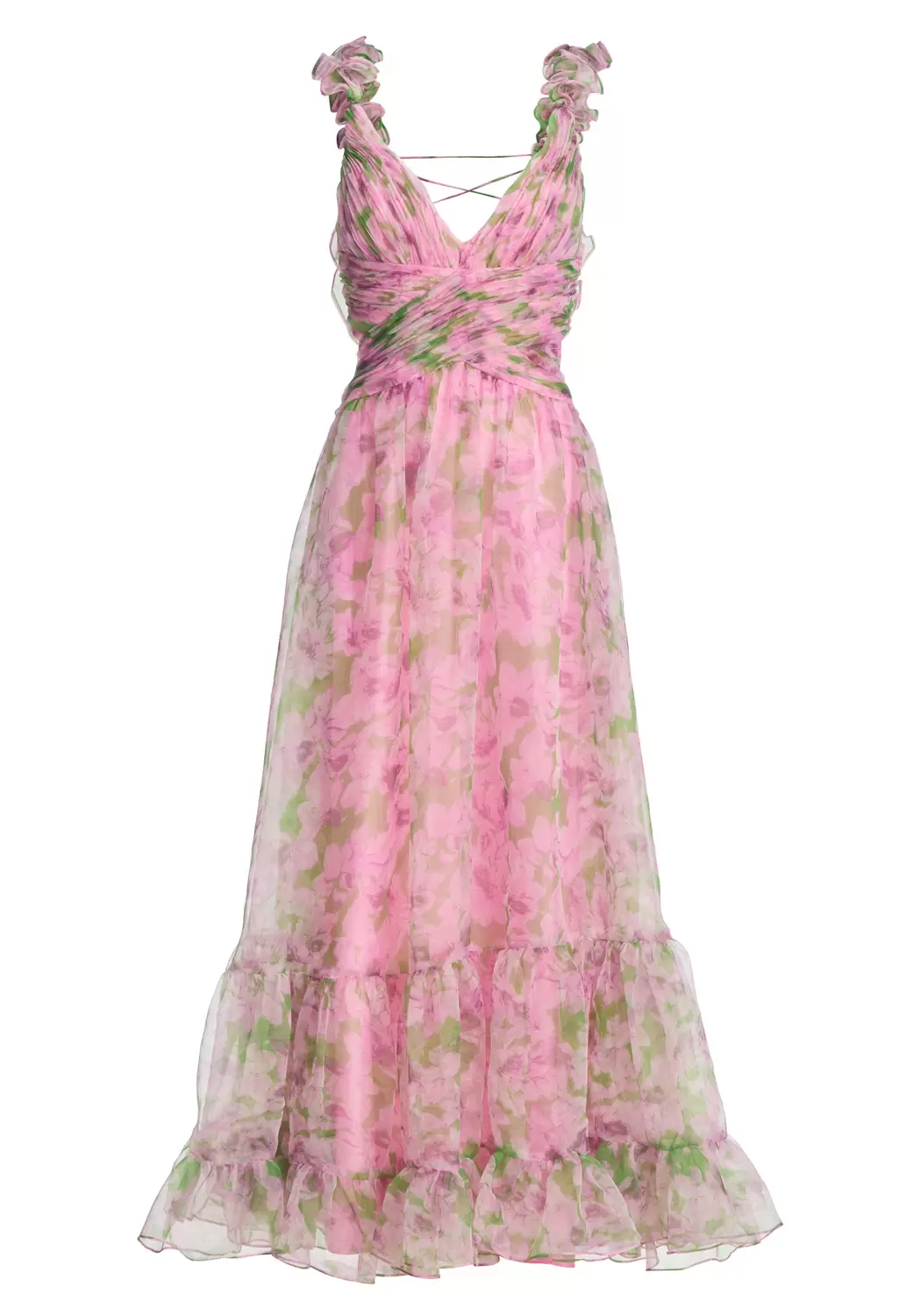 Abendkleid mit floralem Print und R female