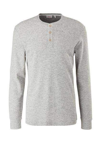 T-Shirt langarm - 9400/grey melan