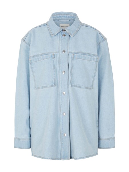 denim shirt jacket - 10118/Used Light Stone Blue D