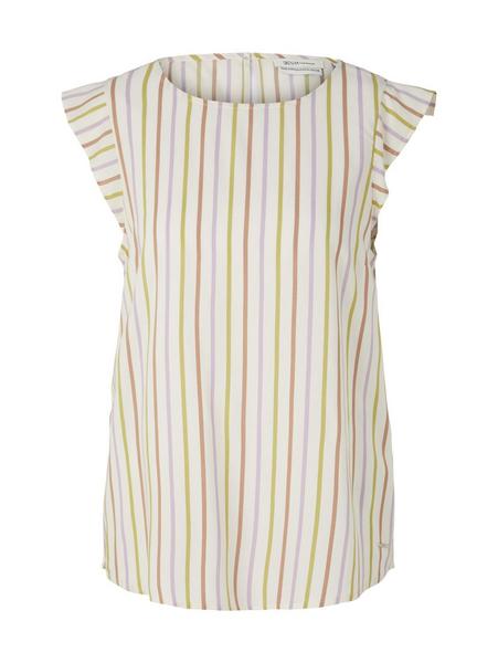 angel sleeve print top - 29471/vertical multicolor