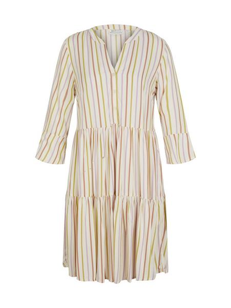 printed babydoll mini dress