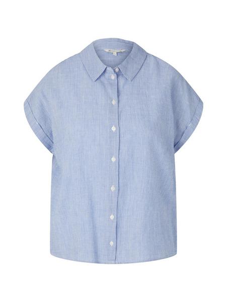 striped shortsleeve shirt - 26661/small blue white