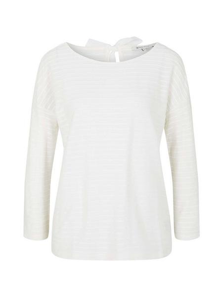 loose structured stripe tee - 29134/beige structur