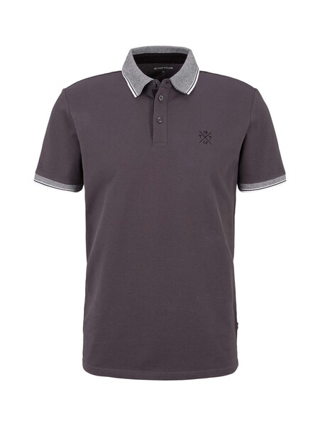 basic polo with chest embro - 10899/Tarmac Grey