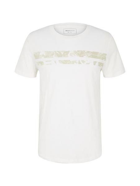 printed t-shirt - 10866/Off White Melange