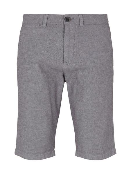 structured bermuda - 29296/grey black white dobby