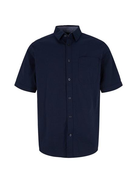 striped seersucker shirt - 10668/Sky Captain Blue
