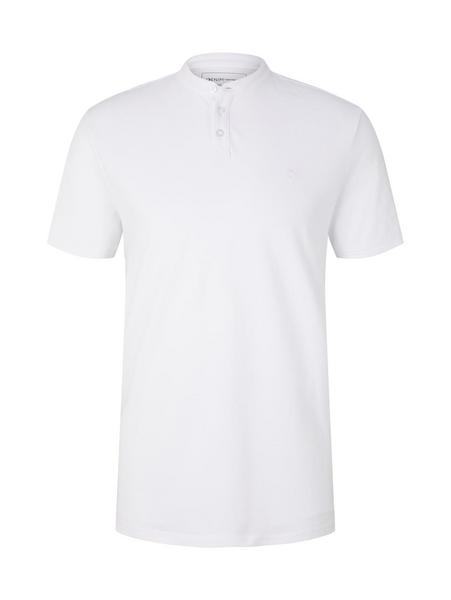 polo with stand-up collar - 20000/White