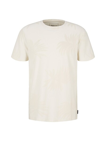 jacquard t-shirt - 13808/Creme