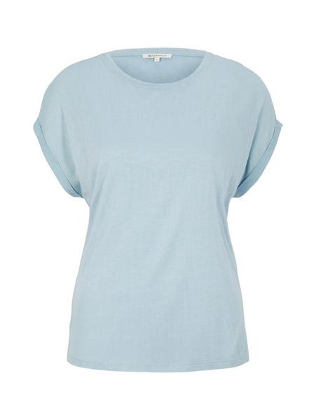 relaxed structured t-shirt - 26298/calm cloud blue