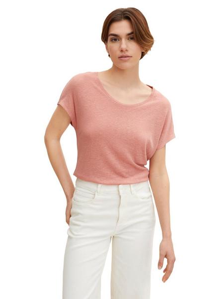 T-shirt wide neck - 29515/nude rose