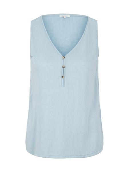 relaxed structured top - 26298/calm cloud blue