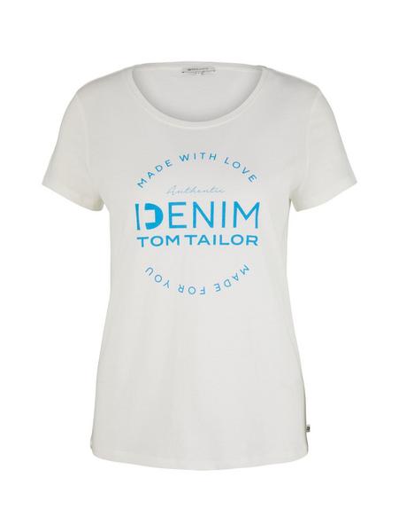 regular printed t-shirt - 10332/Off White