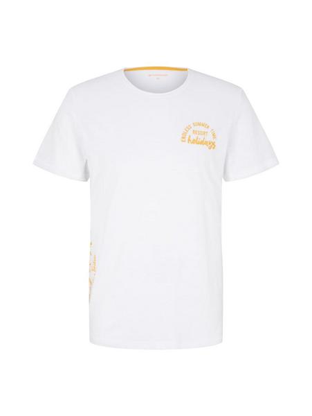 printed crewneck t-shirt - 20000/White