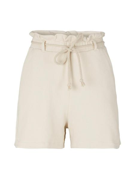 Relaxed knitted shorts - 10354/Soft Beige Solid