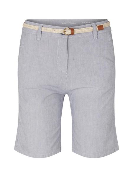 Tom Tailor Chino Bermuda - 12320/blue stripe pants