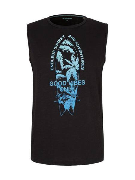 printed tanktop - 29999/Black