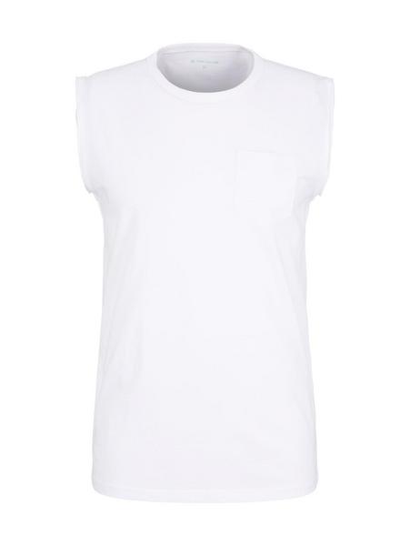 crewneck tanktop with pocket - 20000/White