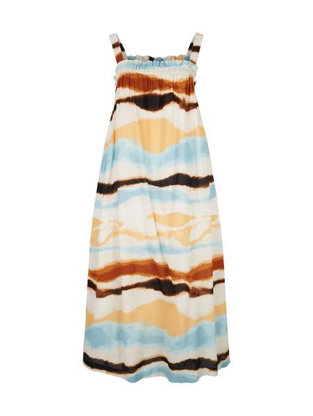 midi dress with ruffle detail