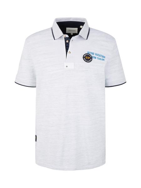decorated polo - 20000/White