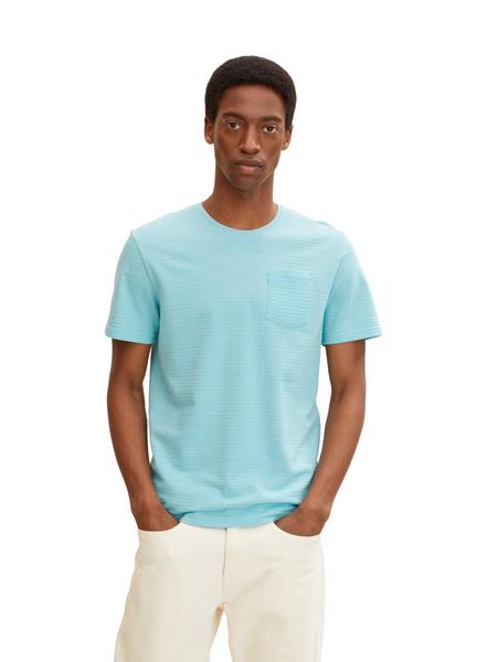 striped structured t-shirt - 29793/mint structured